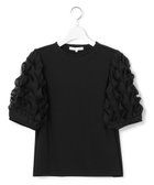 【23区/NIJYUSANKU】の【GOLD LABEL】エンブロイダリー コンビ TEE 人気、トレンドファッション・服の通販 founy(ファニー) ファッション Fashion レディースファッション Fashion for Women トップス・カットソー Cut & Sew Tops シャツ・ブラウス・オフィスカジュアル Elegant Blouses & Button-Ups ロングTシャツ・Tシャツ Longline T-Shirts & Tees カットソー・ベーシックTシャツ Cut-and-Sewn Tops / Stretch Tees & Basics エンブロイダリー Embroidery Design カットソー Cut and Sewn Top コレクション Collection, Seasonal Line コンパクト Compact, Small Size コンビ Combo, Combination Style シアー Sheer, See-Through シフォン Chiffon, Lightweight Fabric シルク Silk, 100% Silk シンプル Simple, Minimal スマート Smart, Elegant フリル Frill, Ruffle ラッフル Ruffle, Frill A/W・秋冬 Autumn/Winter 冬 Winter / This Winter エレガント 上品 Elegant 2025年 2025 2025-2026秋冬・A/W Autumn/Winter 2025–26 AW25–26 thumbnail ブラック系|ID: prp329100004842339 ipo3291000000035635318