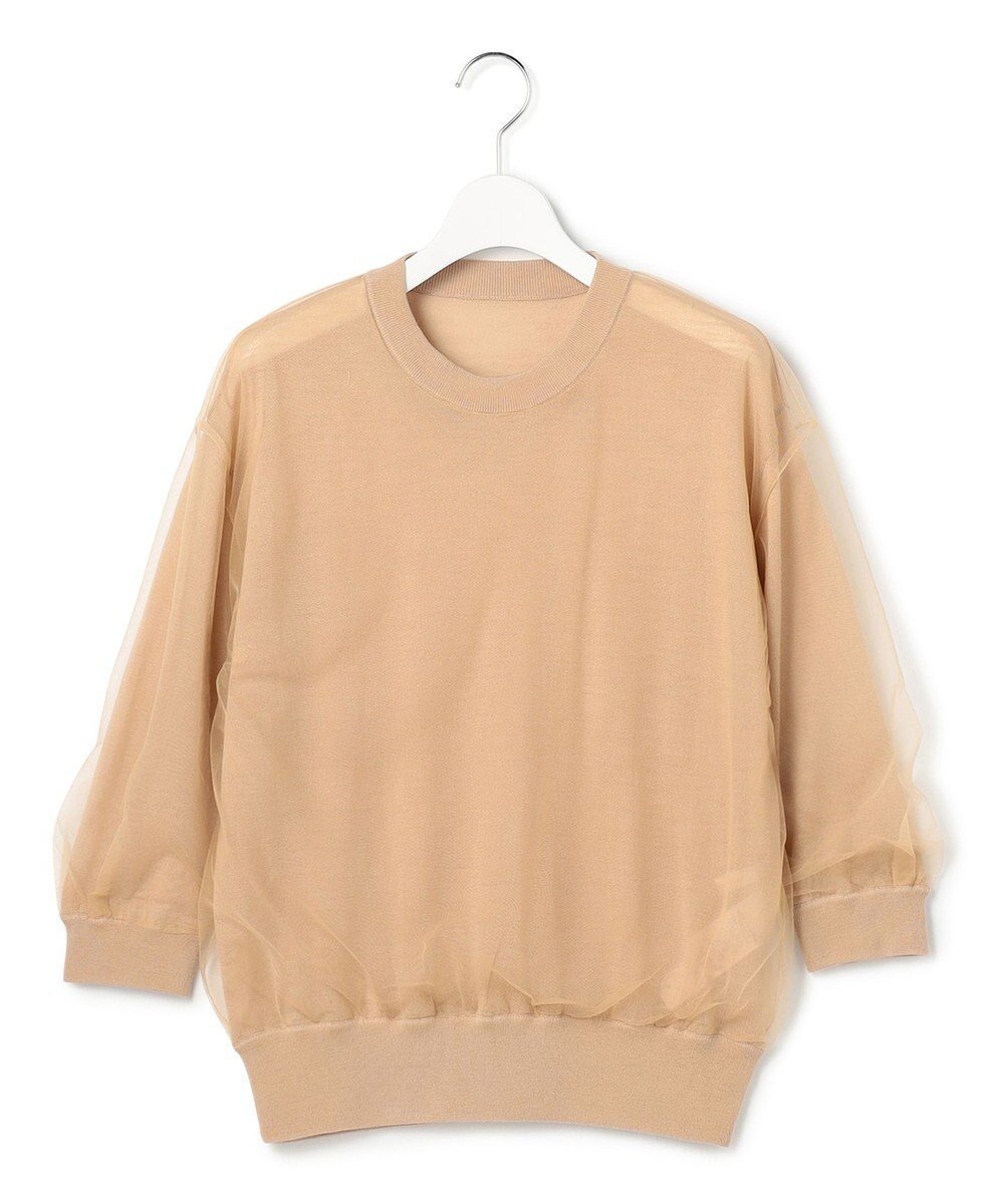 【23区/NIJYUSANKU】の【GOLD LABEL】チュールニット インテリア・キッズ・メンズ・レディースファッション・服の通販 founy(ファニー) ファッション Fashion レディースファッション Fashion for Women トップス・カットソー Cut & Sew Tops ニット Knit Tops & Sweaters コレクション Collection, Seasonal Line シンプル Simple, Minimal スマート Smart, Elegant セーター Sweater, Knitwear チュール Tulip, Tulip Motif なめらか Smooth, Silky Texture フォルム Silhouette, Form ラグジュアリー Luxury, Elegant A/W・秋冬 Autumn/Winter 冬 Winter / This Winter 2025年 2025 2025-2026秋冬・A/W Autumn/Winter 2025–26 AW25–26 キャメル系|ID: prp329100004842342 ipo3291000000035464784