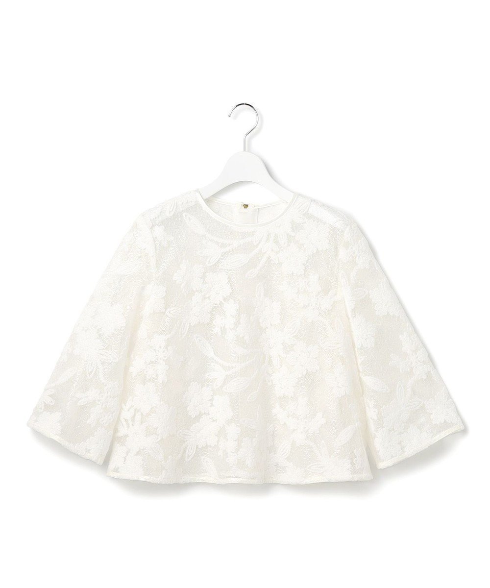 【23区/NIJYUSANKU】の【GOLD LABEL】フロッキーエンブロイダリー ブラウス 人気、トレンドファッション・服の通販 founy(ファニー) 　ファッション　Fashion　レディースファッション　Fashion for Women　トップス・カットソー　Cut & Sew Tops　シャツ・ブラウス・オフィスカジュアル　Elegant Blouses & Button-Ups　コレクション　Collection, Seasonal Line　シンプル　Simple, Minimal　スマート　Smart, Elegant　手描き　Hand-Drawn, Illustrated　ランダム　Random, Irregular　A/W・秋冬　Autumn/Winter　冬　Winter / This Winter　エレガント 上品　Elegant　2025年　2025　2025-2026秋冬・A/W　Autumn/Winter 2025–26 AW25–26　 other-1|ID: prp329100004842345 ipo3291000000035837257