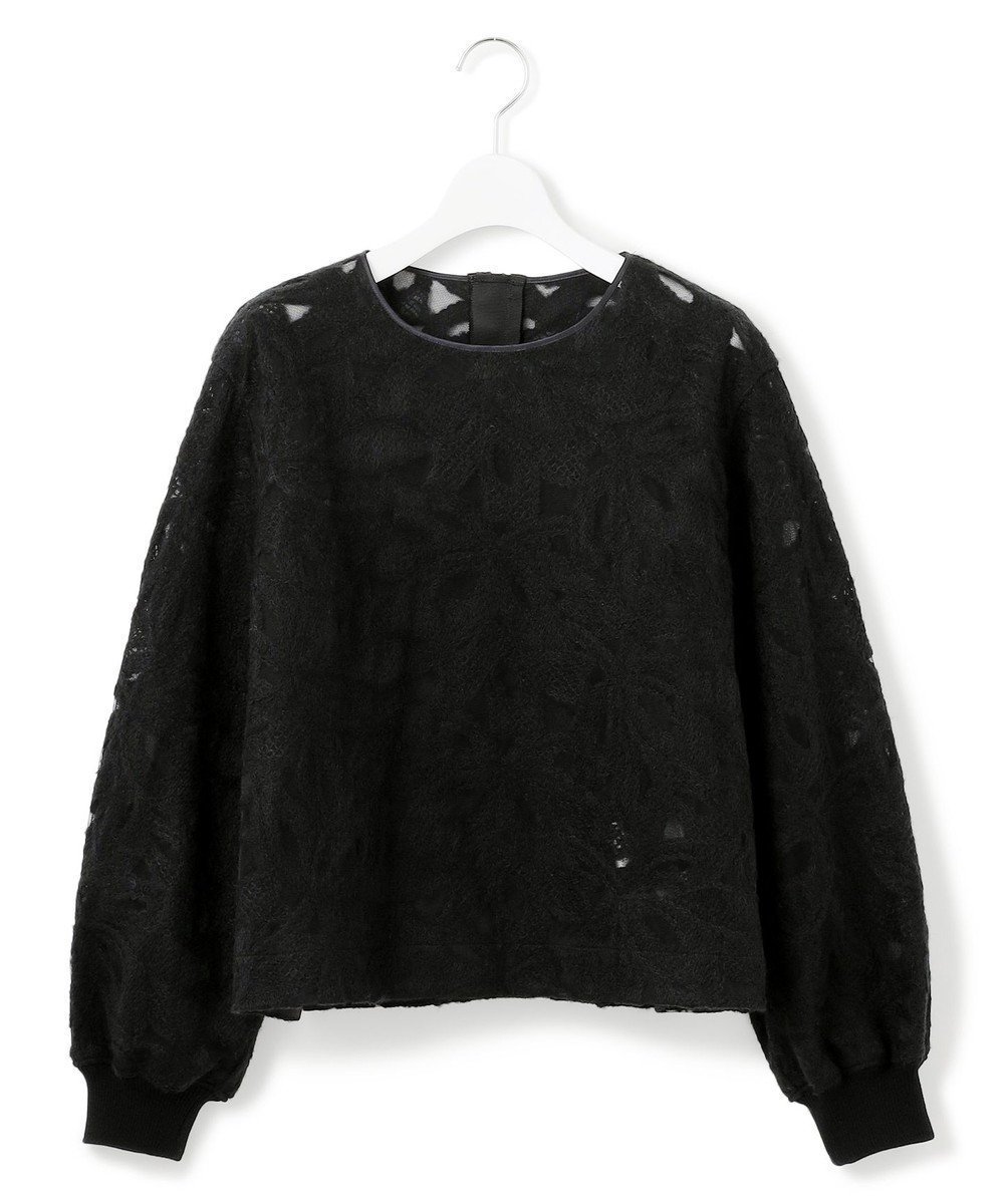 【23区/NIJYUSANKU】の【GOLD LABEL】チュールヘアリーエンブロイダリー ブラウス インテリア・キッズ・メンズ・レディースファッション・服の通販 founy(ファニー) 　ファッション　Fashion　レディースファッション　Fashion for Women　トップス・カットソー　Cut & Sew Tops　シャツ・ブラウス・オフィスカジュアル　Elegant Blouses & Button-Ups　コレクション　Collection, Seasonal Line　コンパクト　Compact, Small Size　シンプル　Simple, Minimal　スマート　Smart, Elegant　セットアップ　Set-Up, Coordinated Outfit　ビッグ　Big, Oversized　フラワー　Flower, Floral　A/W・秋冬　Autumn/Winter　冬　Winter / This Winter　おすすめ　Recommended / Our Picks　2025年　2025　2025-2026秋冬・A/W　Autumn/Winter 2025–26 AW25–26　ブラック系|ID: prp329100004842365 ipo3291000000035836286