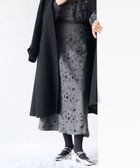 【23区/NIJYUSANKU】の【GOLD LABEL】チュールヘアリーエンブロイダリー スカート グレー系|ID: prp329100004842366 ipo3291000000035813558