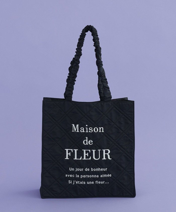 【メゾンドフルール/Maison de FLEUR】のブランドロゴ刺繍キルティングスクエアトート インテリア・キッズ・メンズ・レディースファッション・服の通販 founy(ファニー) https://founy.com/ ファッション Fashion レディースファッション Fashion for Women バッグ Bags おすすめ Recommended / Our Picks キルティング Quilted, Quilting スマホ Smartphone, Mobile Device ポケット Pocket, Pocket Detail 人気 Popular, Best Seller ビジネス 仕事 通勤 Business / Work / Commuting |ID: prp329100004842408 ipo3291000000035836630