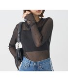 【アースミュージックアンドエコロジー/earth music&ecology】のフロッキードットメロープルオーバー 人気、トレンドファッション・服の通販 founy(ファニー) ファッション Fashion レディースファッション Fashion for Women トップス・カットソー Cut & Sew Tops シャツ・ブラウス・オフィスカジュアル Elegant Blouses & Button-Ups ロングTシャツ・Tシャツ Longline T-Shirts & Tees カジュアルプルオーバー・ニットトップス Pullovers & Knit Tops / Casual Pullovers カットソー・ベーシックTシャツ Cut-and-Sewn Tops / Stretch Tees & Basics おすすめ Recommended / Our Picks インナー Innerwear カットソー Cut and Sewn Top スリーブ Sleeve, Long Sleeve / Short Sleeve フェミニン Feminine, Girly フリル Frill, Ruffle ポケット Pocket, Pocket Detail A/W・秋冬 Autumn/Winter thumbnail Black|ID: prp329100004842417 ipo3291000000035287635