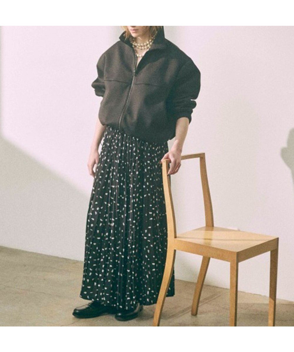 【フォルフォルモ/FORFORMO】のPleated Skirt プリーツスカート インテリア・キッズ・メンズ・レディースファッション・服の通販 founy(ファニー) 　ファッション　Fashion　レディースファッション　Fashion for Women　スカート　Skirts　プリーツスカート / 上品フェミニンスタイル　Pleated Skirts　ストレッチ　Stretch, Stretchy Fabric　人気　Popular, Best Seller　フィット　Fit, Slim Fit　フォルム　Silhouette, Form　プリーツ　Pleats, Pleated　A/W・秋冬　Autumn/Winter　S/S・春夏　SS, Spring/Summer, Warm Season　夏　Summer　プリントブラック|ID: prp329100004842438 ipo3291000000035287703