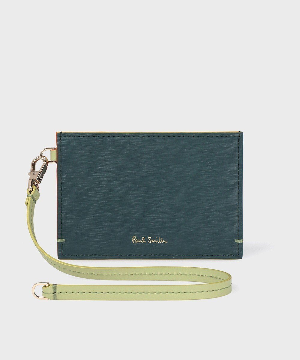 【ポール スミス/Paul Smith】のカラードエッジ パスケース インテリア・キッズ・メンズ・レディースファッション・服の通販 founy(ファニー) 　ファッション　Fashion　レディースファッション　Fashion for Women　ミニ財布・二つ折り財布　Wallets & Card Cases　財布　Wallet, Purse　プリント　Print, Printed Pattern　ポケット　Pocket, Pocket Detail　グリーン|ID: prp329100004842465 ipo3291000000036223740