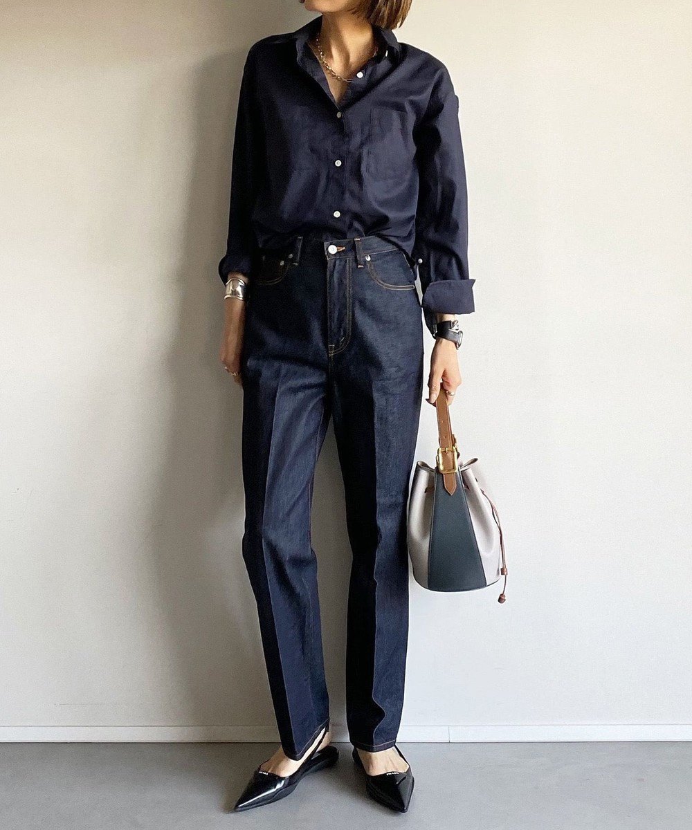 【ウォードブルー/WOADBLUE】のRIGID HIGHRISE ハイライズストレート デニムパンツ インテリア・キッズ・メンズ・レディースファッション・服の通販 founy(ファニー) 　ファッション　Fashion　レディースファッション　Fashion for Women　パンツ　Pants & Trousers　デニムパンツ・ジーンズ・美脚デニム　Denim Jeans & Pants　コーティング　Coating, Coated Finish　切替　Switching, Contrast Panel　デニム　Denim, Jeans Material　ヨーク　Yoke, Yoke Design　A/W・秋冬　Autumn/Winter　S/S・春夏　SS, Spring/Summer, Warm Season　夏　Summer　エレガント 上品　Elegant　RIGIDBLUE|ID: prp329100004842481 ipo3291000000035856961