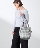 【イザック/Y'SACCS】のドローイングチェックトートバッグ グレージュ|ID: prp329100004842491 ipo3291000000035855078