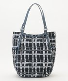 【イザック/Y'SACCS】のドローイングチェックトートバッグ ネイビー|ID: prp329100004842491 ipo3291000000035855089