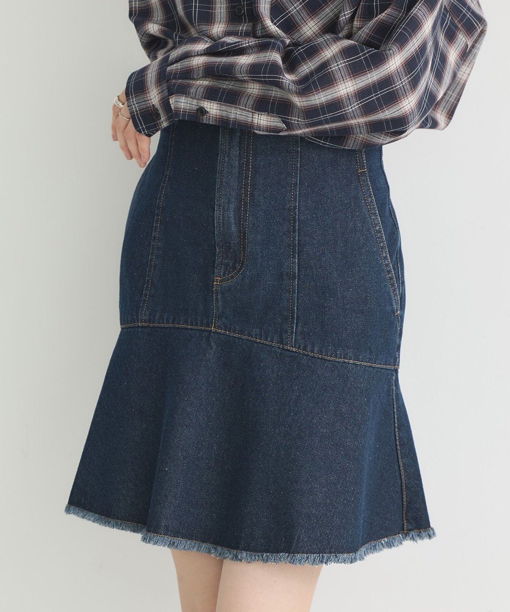【アースミュージックアンドエコロジー/earth music&ecology】のハイウエストフレアデニムスカート インテリア・キッズ・メンズ・レディースファッション・服の通販 founy(ファニー) 　ファッション　Fashion　レディースファッション　Fashion for Women　スカート　Skirts　デニムスカート・カジュアルスカート　Denim Skirts　おすすめ　Recommended / Our Picks　デニム　Denim, Jeans Material　フレア　Flare, Flared　ポケット　Pocket, Pocket Detail　A/W・秋冬　Autumn/Winter　Indigo|ID: prp329100004842501 ipo3291000000035287940