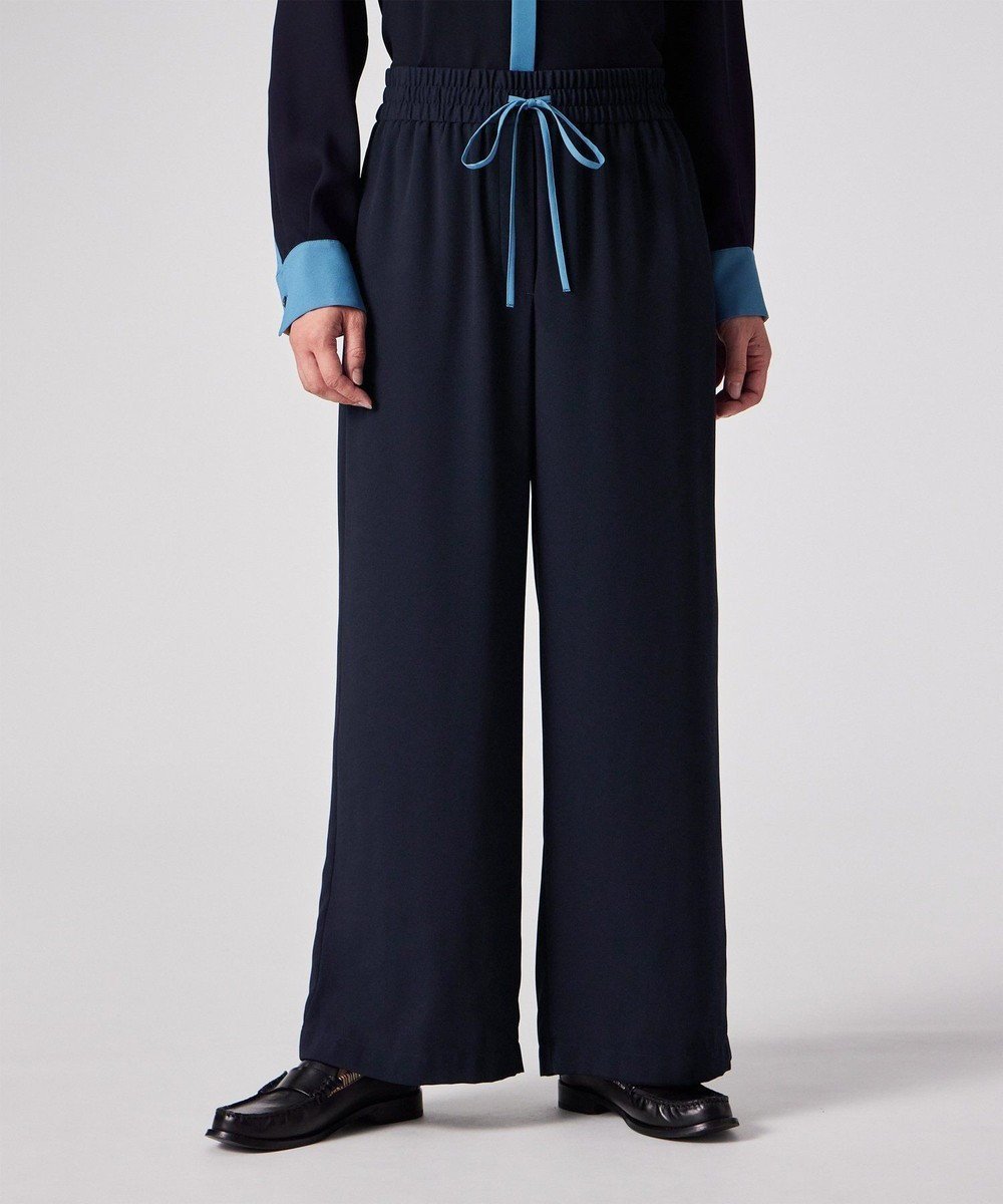 【ポール スミス/Paul Smith】のバックサテン ジョーゼット ワイドパンツ 人気、トレンドファッション・服の通販 founy(ファニー) 　ファッション　Fashion　レディースファッション　Fashion for Women　パンツ　Pants & Trousers　バッグ　Bags　おすすめ　Recommended / Our Picks　サテン　Satin, Glossy Fabric　ジョーゼット　Georgette, Semi-Sheer Fabric　ドローストリング　Drawstring, Pull Cord　ポケット　Pocket, Pocket Detail　リラックス　Relax, Relaxed Fit　ワイド　Wide, Wide Fit　夏　Summer　S/S・春夏　SS, Spring/Summer, Warm Season　A/W・秋冬　Autumn/Winter　 other-1|ID: prp329100004842514 ipo3291000000035465459