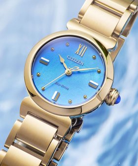 【シチズン/CITIZEN】の【生命力あふれる美しい水(AQUA)を表現した限定モデル】電池交換不要 光発電エコ・ドライブ ROUND Collection EM1133-85L 人気、トレンドファッション・服の通販 founy(ファニー) ファッション Fashion レディースファッション Fashion for Women 腕時計 Wristwatch ガラス Glass, Glassware 時計 Watch, Wristwatch モチーフ Motif, Design Theme |ID:prp329100004842519