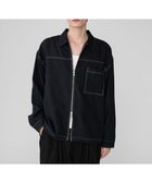 【ウィゴー/WEGO】の【ユニセックス着用ITEM/MLサイズ展開】カラーステッチシャツジャケット ブラック|ID: prp329100004842526 ipo3291000000035855609