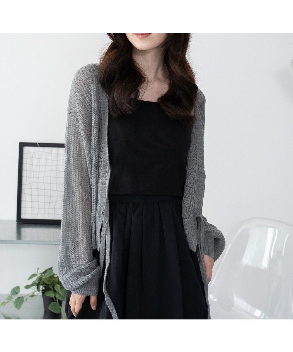 【ウィゴー/WEGO】の【25年秋冬新作】モヘアタッチ2WAYリボンカーデ インテリア・キッズ・メンズ・レディースファッション・服の通販 founy(ファニー) 　ファッション　Fashion　レディースファッション　Fashion for Women　トップス・カットソー　Cut & Sew Tops　カーディガン・羽織り　Layered Style Cardigans　春　Spring　秋　Autumn　カーディガン　Cardigan, Knitwear　シンプル　Simple, Minimal　スマホ　Smartphone, Mobile Device　ミニスカート　Mini Skirt, Short Skirt　リバーシブル　Reversible, Two-Sided　リボン　Ribbon, Bow　ワイド　Wide, Wide Fit　冬　Winter / This Winter　A/W・秋冬　Autumn/Winter　おすすめ　Recommended / Our Picks　夏　Summer　グレー|ID: prp329100004842544 ipo3291000000035856136