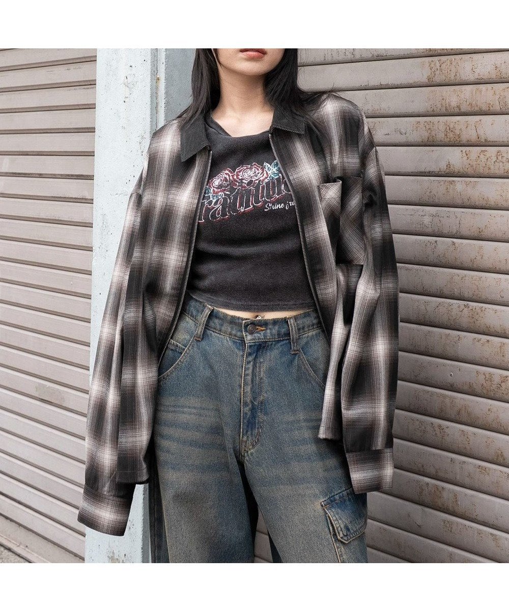 【ウィゴー/WEGO】の【ユニセックス着用ITEM/MLサイズ展開】オンブレチェックシャツジャケット インテリア・キッズ・メンズ・レディースファッション・服の通販 founy(ファニー) 　ファッション　Fashion　レディースファッション　Fashion for Women　アウター　Coat / Outerwear Collection　レディースジャケット・軽アウター　Jackets　秋　Autumn　シンプル　Simple, Minimal　ジャケット　Jacket, Outerwear　スマホ　Smartphone, Mobile Device　チェック　Check, Plaid, Tartan　トレンド　Trend, Trending Now　長袖　Long Sleeve, Full Sleeve　羽織　Haori, Light Jacket　ワイド　Wide, Wide Fit　A/W・秋冬　Autumn/Winter　おすすめ　Recommended / Our Picks　ブラウンチェック1|ID: prp329100004842548 ipo3291000000035856290