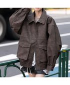 【ウィゴー/WEGO】の【25年秋冬新作/ユニセックス着用ITEM/SMLサイズ展開】PUダブルZIPフライトブルゾン ブラウンその他|ID: prp329100004842551 ipo3291000000035856372