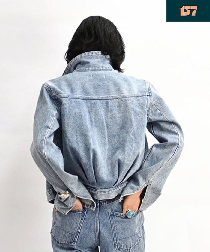 【ウォードブルー/WOADBLUE】の【157】Back Balloon Jacket デニムジャケット インテリア・キッズ・メンズ・レディースファッション・服の通販 founy(ファニー) https://founy.com/ ファッション Fashion レディースファッション Fashion for Women アウター Coat / Outerwear Collection レディースジャケット・軽アウター Jackets デニムジャケット / カジュアルアウター Denim Jackets ヴィンテージ Vintage Style ジャケット Jacket, Outerwear スリット Slit, Slit Detail デニム Denim, Jeans Material パターン Pattern, Design Print A/W・秋冬 Autumn/Winter |ID: prp329100004842564 ipo3291000000035856646