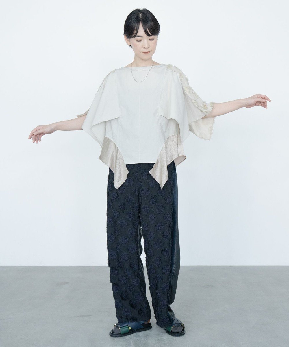 【コキュウ/COQ】のSEA DOT ジャガードサイドラインパンツ インテリア・キッズ・メンズ・レディースファッション・服の通販 founy(ファニー) 　ファッション　Fashion　レディースファッション　Fashion for Women　パンツ　Pants & Trousers　ヴィンテージ　Vintage Style　洗える　Machine Washable　コレクション　Collection, Seasonal Line　サテン　Satin, Glossy Fabric　テクスチャー　Texture, Textured Fabric　定番　Standard, Basic Item　バランス　Balance, Style Balance　フォーマル　Formal, Dressy　ボトム　Bottoms, Lower Wear　A/W・秋冬　Autumn/Winter　S/S・春夏　SS, Spring/Summer, Warm Season　犬　Dog　夏　Summer　ブラック|ID: prp329100004842567 ipo3291000000035856674