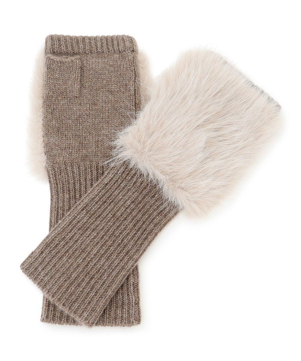 【23区/NIJYUSANKU】の【見上愛さん着用】フェイクファー ニット グローブ インテリア・キッズ・メンズ・レディースファッション・服の通販 founy(ファニー) ファッション Fashion レディースファッション Fashion for Women 手袋 Gloves & Mittens 2025年 2025 2025-2026秋冬・A/W Autumn/Winter 2025–26 AW25–26 冬 Winter / This Winter トレンド Trend, Trending Now フィット Fit, Slim Fit フェイクファー Faux Fur, Imitation Fur リブニット Rib Knit, Ribbed Knit エレガント 上品 Elegant A/W・秋冬 Autumn/Winter ブラウン系|ID: prp329100004842573 ipo3291000000035288200
