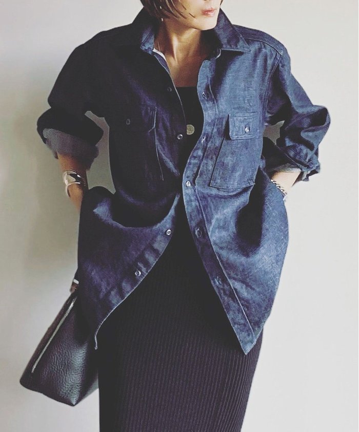 【ウォードブルー/WOADBLUE】のCPO SHIRT JACKET / CPO シャツジャケット インテリア・キッズ・メンズ・レディースファッション・服の通販 founy(ファニー) https://founy.com/ ファッション Fashion レディースファッション Fashion for Women アウター Coat / Outerwear Collection レディースジャケット・軽アウター Jackets ジャケット Jacket, Outerwear セットアップ Set-Up, Coordinated Outfit デニム Denim, Jeans Material トレンド Trend, Trending Now ファブリック Fabric, Textile A/W・秋冬 Autumn/Winter エレガント 上品 Elegant |ID: prp329100004842579 ipo3291000000035815459