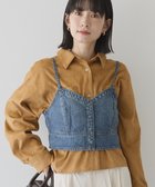 【アメリカンホリック/AMERICAN HOLIC】のデニムキャミビスチェ Light Indigo|ID: prp329100004842598 ipo3291000000035465792