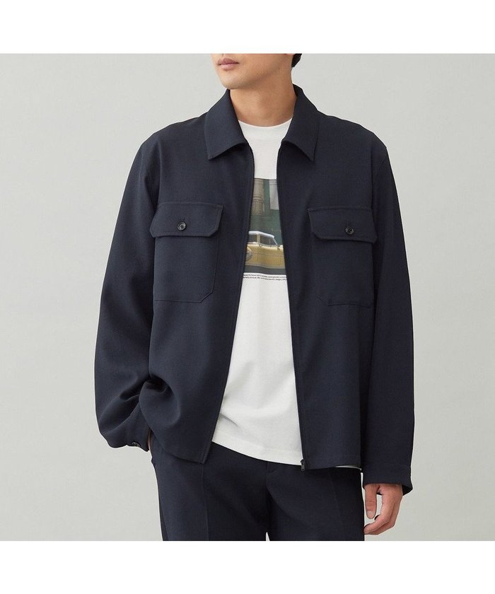 【アンフィーロ/UNFILO / MEN】の【OCEANS YouTube 掲載/男女兼用】WOOL TOUCH 機能美シャツブルゾン インテリア・キッズ・メンズ・レディースファッション・服の通販 founy(ファニー) https://founy.com/ ファッション Fashion レディースファッション Fashion for Women アウター Coat / Outerwear Collection レディースジャケット・軽アウター Jackets ブルゾンジャケット・スポーティアウター Blouson Jackets 吸水 Absorbent, Quick-Dry ショート Short, Short Length ジャケット Jacket, Outerwear ストレッチ Stretch, Stretchy Fabric スリム Slim, Slim Fit 雑誌 Magazine, Fashion Magazine デニム Denim, Jeans Material トレンド Trend, Trending Now ブルゾン Blouson, Bomber Jacket 楽ちん Easy Fit, Comfortable A/W・秋冬 Autumn/Winter S/S・春夏 SS, Spring/Summer, Warm Season おすすめ Recommended / Our Picks 夏 Summer エレガント 上品 Elegant |ID: prp329100004842599 ipo3291000000035617313