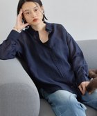 【アメリカンホリック/AMERICAN HOLIC】のラスターシアーシャツ 人気、トレンドファッション・服の通販 founy(ファニー) ファッション Fashion レディースファッション Fashion for Women トップス・カットソー Cut & Sew Tops シャツ・ブラウス・オフィスカジュアル Elegant Blouses & Button-Ups おすすめ Recommended / Our Picks アメリカン American Style キャミソール Camisole, Spaghetti Strap Top スタイリッシュ Stylish, Fashionable タンク Tank Top, Sleeveless Top 秋 Autumn A/W・秋冬 Autumn/Winter thumbnail Navy|ID: prp329100004842601 ipo3291000000035465801