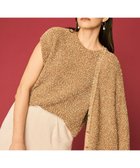 【自由区/JIYU-KU】の【カタログ掲載】ラメファンシーツイードニット ベスト キャメル系|ID: prp329100004842602 ipo3291000000035288315