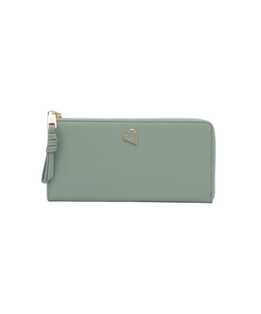 【ランバン オン ブルー/LANVIN en Bleu】のアーリ Lファスナー長財布 インテリア・キッズ・メンズ・レディースファッション・服の通販 founy(ファニー) 　ファッション　Fashion　レディースファッション　Fashion for Women　ミニ財布・二つ折り財布　Wallets & Card Cases　おすすめ　Recommended / Our Picks　カッティング　Cutting Detail　ギフト プレゼント　Gift / Present　フェミニン　Feminine, Girly　ブローチ　Brooch, Pin Brooch　財布　Wallet, Purse　グレイッシュブルー|ID: prp329100004842606 ipo3291000000035288332