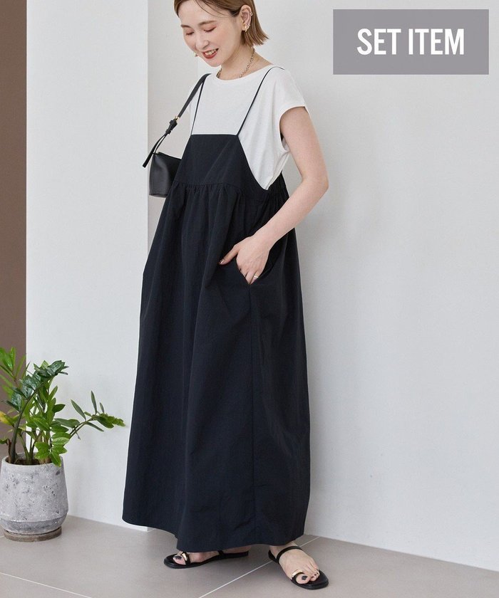 【アメリカンホリック/AMERICAN HOLIC】の【2点SET】Tシャツ+キャミワンピース インテリア・キッズ・メンズ・レディースファッション・服の通販 founy(ファニー) https://founy.com/ ファッション Fashion レディースファッション Fashion for Women ワンピース Dresses キャミソールワンピース Camisole Dresses アメリカン American Style 春 Spring キャミソール Camisole, Spaghetti Strap Top キャミワンピース Cami Dress, Slip Dress スタイリッシュ Stylish, Fashionable ノースリーブ Sleeveless, No-Sleeve ベーシック Basic, Essential ポケット Pocket, Pocket Detail ラップ Wrap, Wrap Design S/S・春夏 SS, Spring/Summer, Warm Season 夏 Summer |ID: prp329100004842614 ipo3291000000035814819