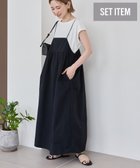 【アメリカンホリック/AMERICAN HOLIC】の【2点SET】Tシャツ+キャミワンピース Black|ID: prp329100004842614 ipo3291000000035814821