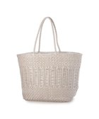 【アンビリオン/UNBILLION】のペルケ perche / 牛革メッシュ編みトートL シルバー|ID: prp329100004842624 ipo3291000000035814605