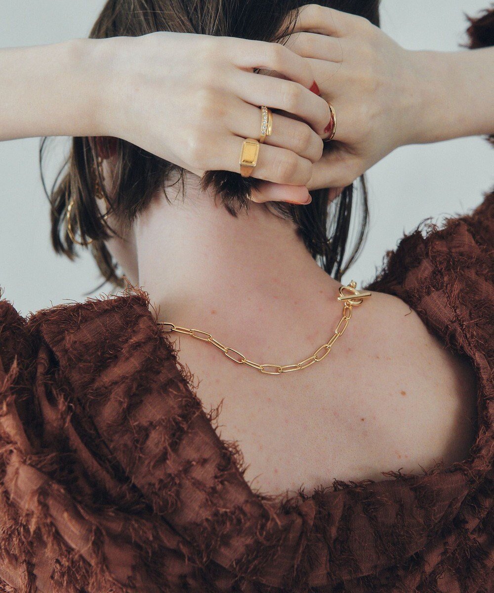 【イェッカ ヴェッカ/YECCA VECCA】のチェーンMIXチョーカー 人気、トレンドファッション・服の通販 founy(ファニー) 　ファッション　Fashion　レディースファッション　Fashion for Women　ジュエリー　Jewelry　ネックレス　Necklaces & Pendants　アクセサリー　Fashion Accessories　ショート　Short, Short Length　チェーン　Chain, Chain Strap　トレンド　Trend, Trending Now　ネックレス　Necklace, Pendant Necklace　フィット　Fit, Slim Fit　フロント　Front, Front Design　メタル　Metal, Metal Parts　 other-1|ID: prp329100004842627 ipo3291000000035596000