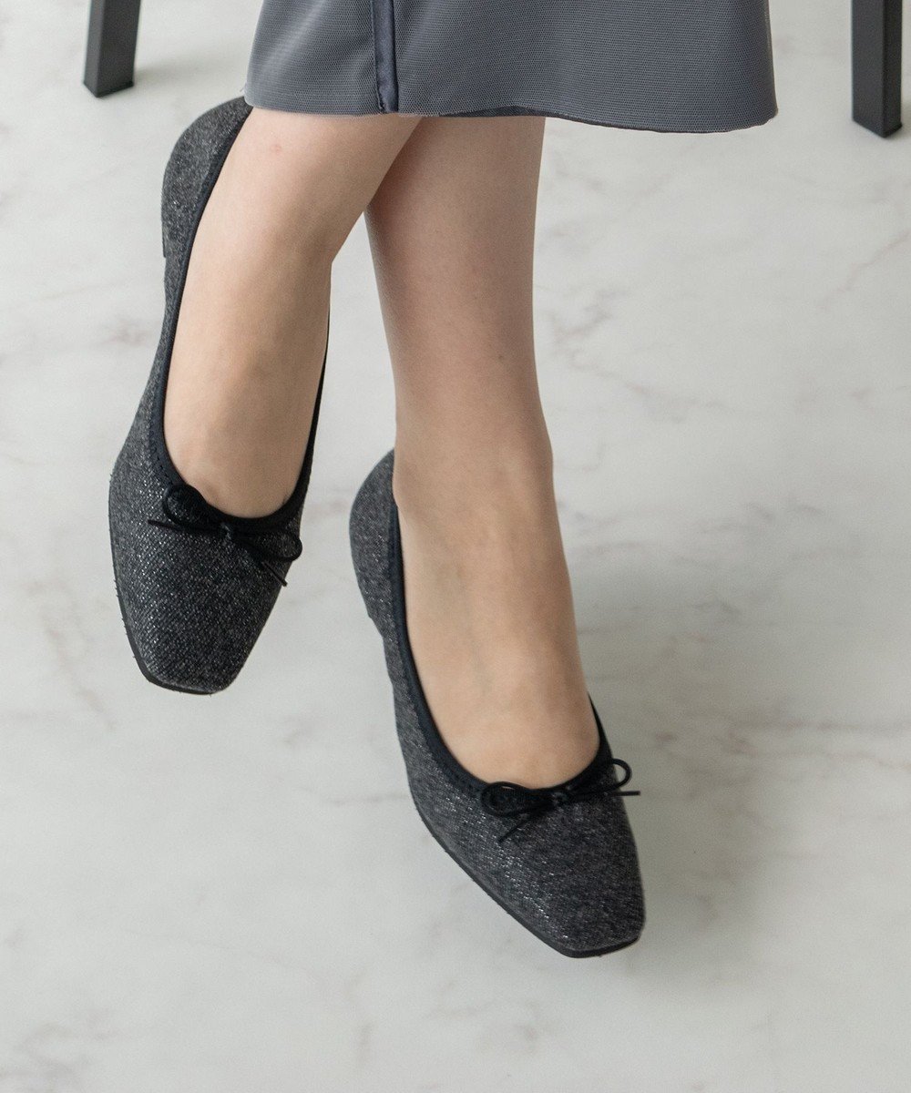 【ブリジット バーキン/Bridget Birkin】の【Bridget Birkin】スクエアデイリーバレエシューズ インテリア・キッズ・メンズ・レディースファッション・服の通販 founy(ファニー) ファッション Fashion レディースファッション Fashion for Women インソール Shoe Insole シューズ Shoes, Footwear バレエ Ballet, Ballet Style フィット Fit, Slim Fit リボン Ribbon, Bow 抗菌 Antibacterial, Bacteria-Resistant ブラック雑材|ID: prp329100004842654 ipo3291000000035836788