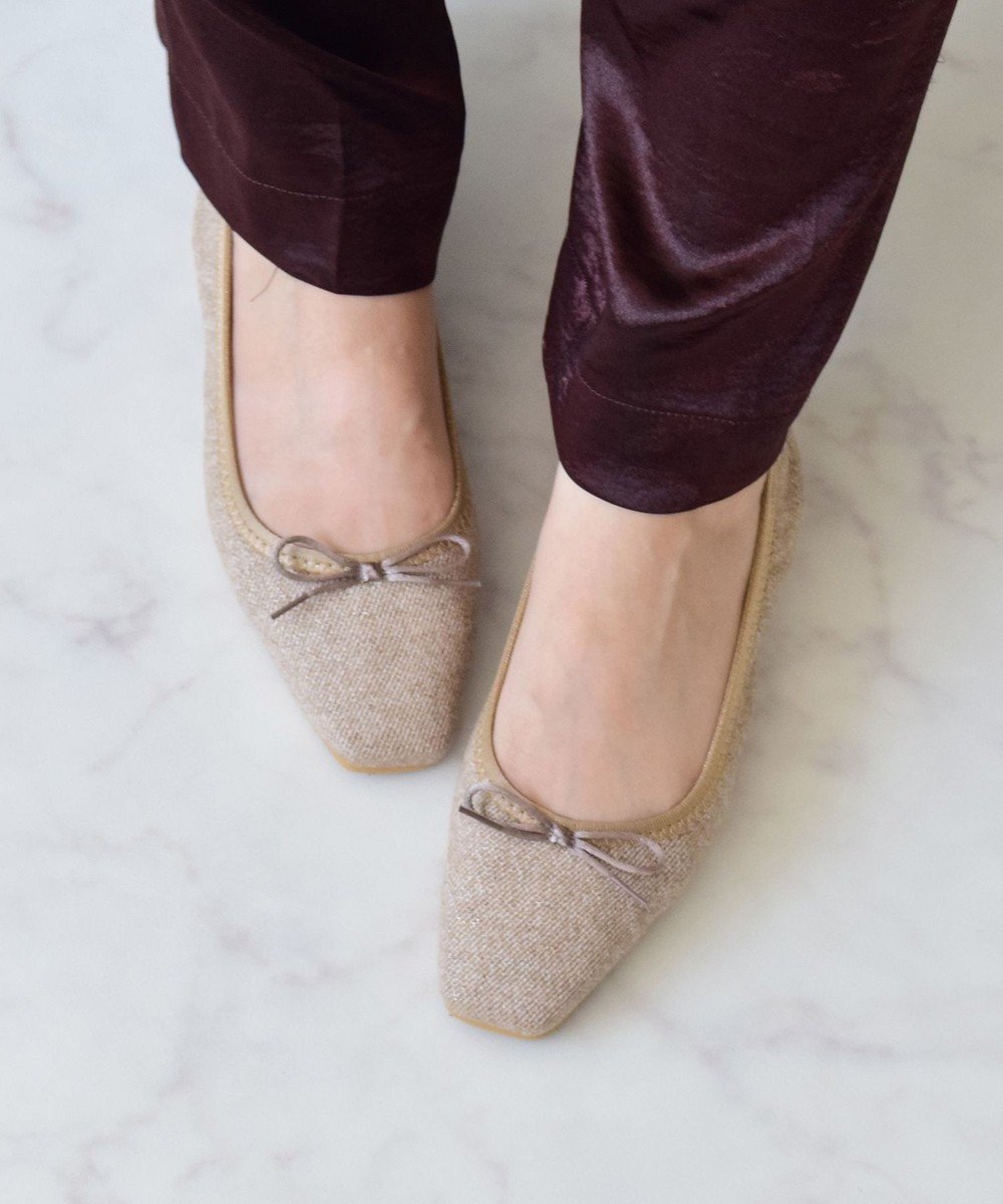 【ブリジット バーキン/Bridget Birkin】の【Bridget Birkin】スクエアデイリーバレエシューズ インテリア・キッズ・メンズ・レディースファッション・服の通販 founy(ファニー) ファッション Fashion レディースファッション Fashion for Women インソール Shoe Insole シューズ Shoes, Footwear バレエ Ballet, Ballet Style フィット Fit, Slim Fit リボン Ribbon, Bow 抗菌 Antibacterial, Bacteria-Resistant ベージュ雑材|ID: prp329100004842654 ipo3291000000035836790