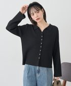 【アースミュージックアンドエコロジー/earth music&ecology】の【接触冷感】襟付きニットカーディガン 人気、トレンドファッション・服の通販 founy(ファニー) ファッション Fashion レディースファッション Fashion for Women トップス・カットソー Cut & Sew Tops ニット Knit Tops & Sweaters カーディガン・羽織り Layered Style Cardigans カーディガン Cardigan, Knitwear スキッパー Skipper, Open Collar ポケット Pocket, Pocket Detail 秋 Autumn A/W・秋冬 Autumn/Winter 羽織 Haori, Light Jacket thumbnail Black|ID: prp329100004842663 ipo3291000000036272776