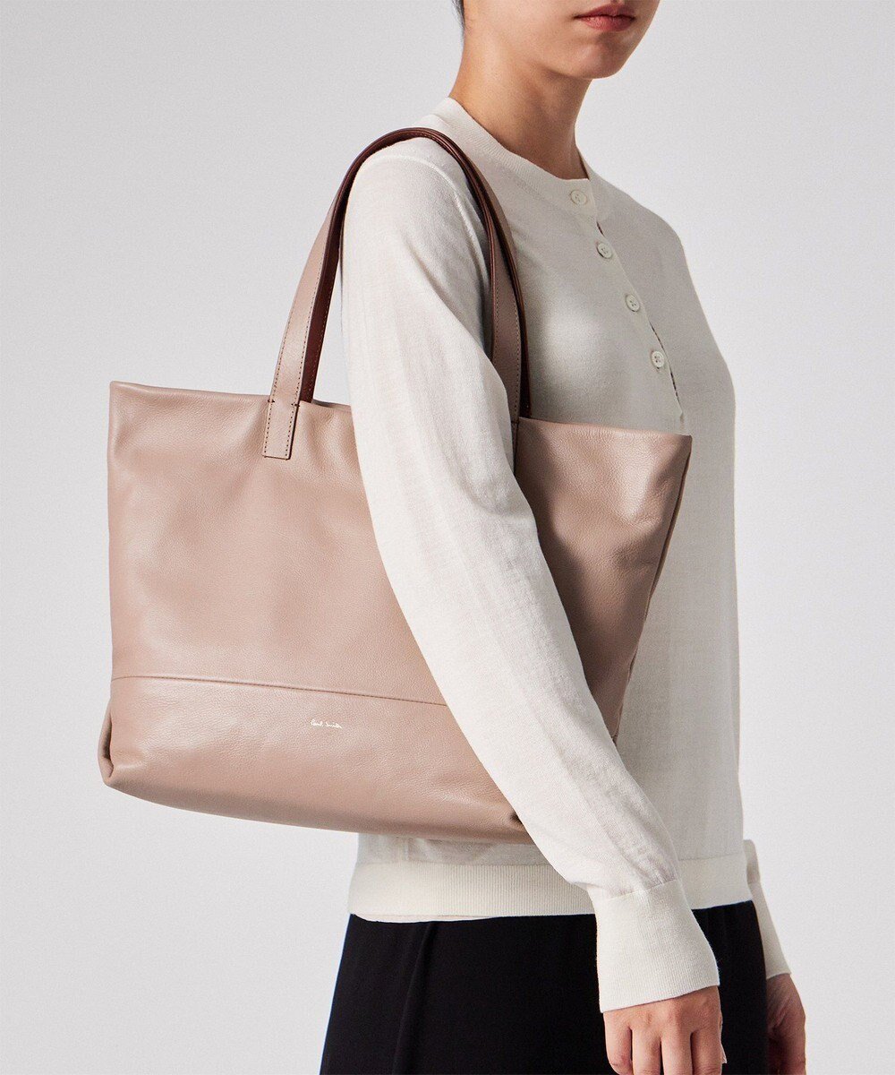 【ポール スミス/Paul Smith】のボクシーバルーン トートバッグ インテリア・キッズ・メンズ・レディースファッション・服の通販 founy(ファニー) 　ファッション　Fashion　レディースファッション　Fashion for Women　バッグ　Bags　デニム　Denim, Jeans Material　フォルム　Silhouette, Form　ラグジュアリー　Luxury, Elegant　リラックス　Relax, Relaxed Fit　ワイド　Wide, Wide Fit　エレガント 上品　Elegant　ベージュ|ID: prp329100004842665 ipo3291000000035814098