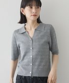 【アメリカンホリック/AMERICAN HOLIC】の【2WAY】金ボタン衿付きケーブルプルオーバー Gray Mixture|ID: prp329100004842677 ipo3291000000035815932