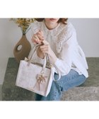 【メゾンドフルール/Maison de FLEUR】のフラワーガーデンプリント2Wayスクエアトート Pink|ID: prp329100004842680 ipo3291000000035838572