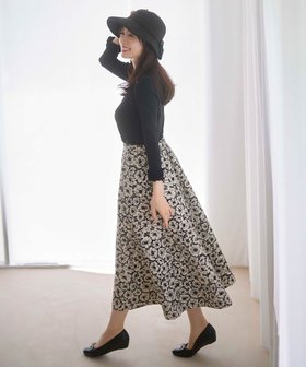 【トッカ/TOCCA】 【消臭】MOONLIT FLOWER スカート人気、トレンドファッション・服の通販 founy(ファニー) ファッション Fashion レディースファッション Fashion for Women スカート Skirts クラシカル Classical, Vintage-Inspired ジャカード/ジャガード Jacquard, Woven Pattern ドレス Dress, One-Piece フィット Fit, Slim Fit フラワー Flower, Floral フレア Flare, Flared エレガント 上品 Elegant A/W・秋冬 Autumn/Winter |ID:prp329100004842699