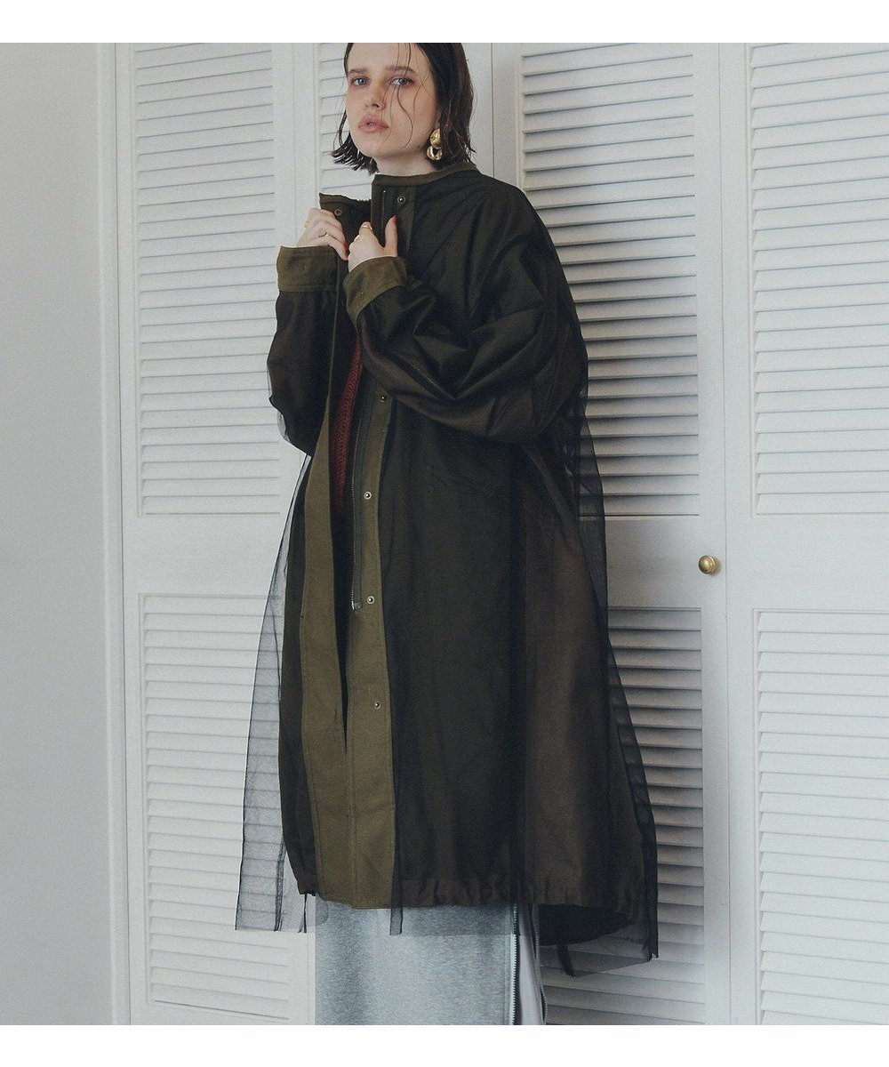 【イェッカ ヴェッカ/YECCA VECCA】の【リバーシブル】2wayミリタリーコート 人気、トレンドファッション・服の通販 founy(ファニー) ファッション Fashion レディースファッション Fashion for Women アウター Coat / Outerwear Collection コート・ロングコート・ピーコート Long Coats, Peacoats & More レディースジャケット・軽アウター Jackets モッズコート・ミリタリー風アウター Mods & Field Coats おすすめ Recommended / Our Picks ジャケット Jacket, Outerwear スタンド Stand Collar, Upright Stand チュール Tulip, Tulip Motif フェミニン Feminine, Girly ポケット Pocket, Pocket Detail ミリタリー Military, Army Style モッズコート Mods Coat, Military Parka リバーシブル Reversible, Two-Sided A/W・秋冬 Autumn/Winter other-1|ID: prp329100004842735 ipo3291000000035466053