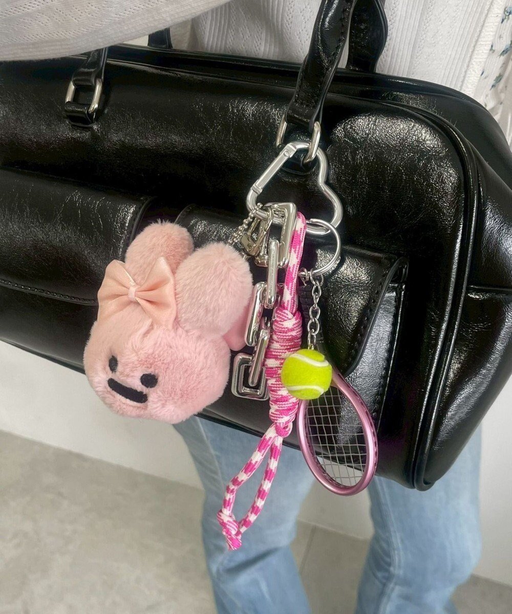 【ウィゴー/WEGO】のリボンウサギセットキーホルダー インテリア・キッズ・メンズ・レディースファッション・服の通販 founy(ファニー) 　ファッション　Fashion　レディースファッション　Fashion for Women　ミニ財布・二つ折り財布　Wallets & Card Cases　おすすめ　Recommended / Our Picks　キーホルダー　Keychain, Key Holder　スマホ　Smartphone, Mobile Device　チェーン　Chain, Chain Strap　チャーム　Charm, Pendant　財布　Wallet, Purse　ピンク|ID: prp329100004842790 ipo3291000000035840036