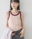 【アメリカンホリック/AMERICAN HOLIC】のアソートテレコタンクトップ Salmon Pink|ID: prp329100004842872 ipo3291000000035456554