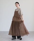【グリーンパークス/Green Parks】の・Petit Fleur シアーティアードキャミワンピ 人気、トレンドファッション・服の通販 founy(ファニー) ファッション Fashion レディースファッション Fashion for Women ワンピース Dresses キャミソールワンピース Camisole Dresses アンダー Underwear Essentials エアリー Airy Texture キャミソール Camisole, Spaghetti Strap Top シアー Sheer, See-Through シンプル Simple, Minimal ポケット Pocket, Pocket Detail リゾート Resort, Vacation Style リボン Ribbon, Bow A/W・秋冬 Autumn/Winter thumbnail Brown|ID: prp329100004842888 ipo3291000000035817127