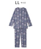 【ワコール/WACOAL】のパジャマ 長袖 長ズボン 綿100%(本体) ミントン レディース NDX541 /ワコール コン|ID: prp329100004842892 ipo3291000000035839711