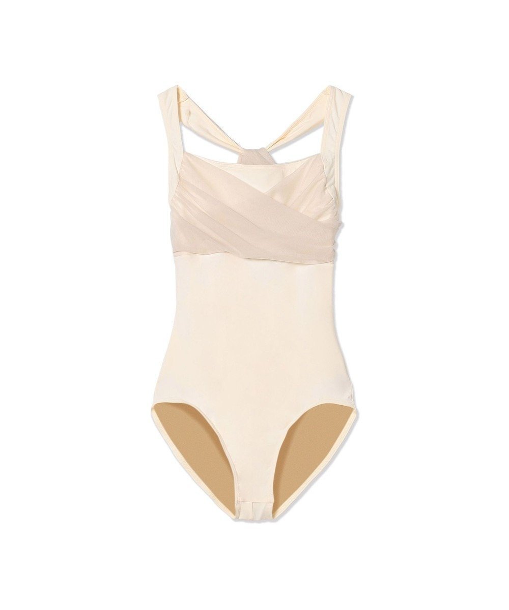 【チャコット/Chacott】のレオタード インテリア・キッズ・メンズ・レディースファッション・服の通販 founy(ファニー) 　ファッション　Fashion　レディースファッション　Fashion for Women　ギャザー　Gathered, Ruffled　チュール　Tulip, Tulip Motif　ノースリーブ　Sleeveless, No-Sleeve　オフホワイト|ID: prp329100004842898 ipo3291000000035817143