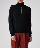 【ポール スミス/Paul Smith】のドレープウール ストライプ ヘンリーネック ニット ブラック|ID: prp329100004842925 ipo3291000000035289455