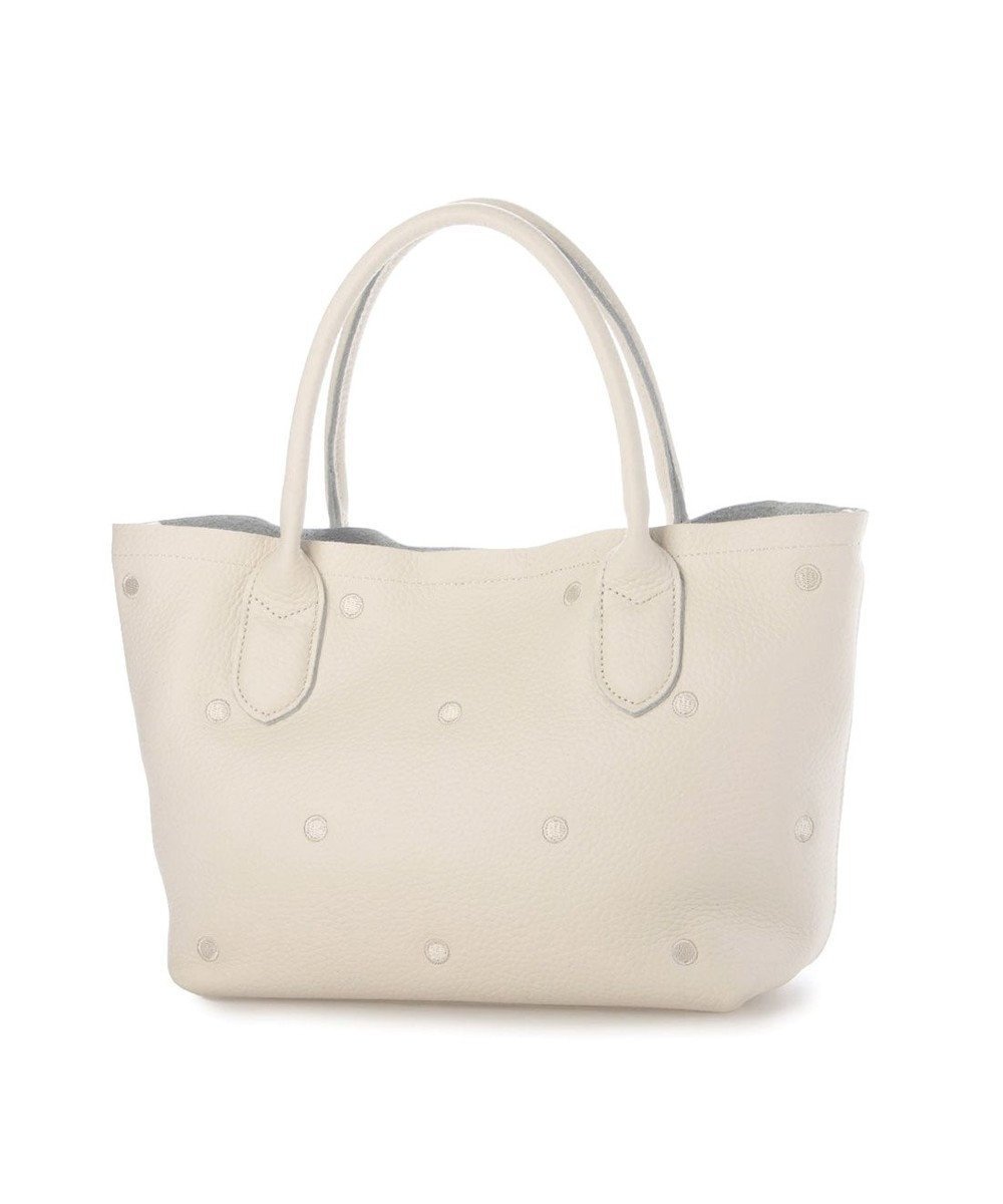 【アンビリオン/UNBILLION】のペルケ perche / 牛革ドット刺繍2wayトートS インテリア・キッズ・メンズ・レディースファッション・服の通販 founy(ファニー) 　ファッション　Fashion　レディースファッション　Fashion for Women　バッグ　Bags　ショルダー　Shoulder, Shoulder Strap　ドット　Polka Dot, Dot Pattern　ポケット　Pocket, Pocket Detail　マグネット　Magnet, Magnetic Closure　財布　Wallet, Purse　アイボリー|ID: prp329100004842946 ipo3291000000035857517