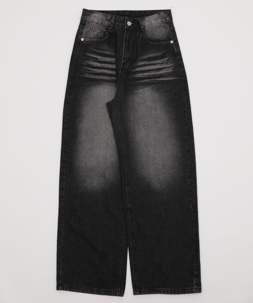 【ウィゴー/WEGO】のブラストバギーデニム インテリア・キッズ・メンズ・レディースファッション・服の通販 founy(ファニー) 　ファッション　Fashion　レディースファッション　Fashion for Women　パンツ　Pants & Trousers　デニムパンツ・ジーンズ・美脚デニム　Denim Jeans & Pants　ヴィンテージ　Vintage Style　春　Spring　秋　Autumn　ショート　Short, Short Length　シンプル　Simple, Minimal　スニーカー　Sneakers, Trainers　スマホ　Smartphone, Mobile Device　デニム　Denim, Jeans Material　トレンド　Trend, Trending Now　フィット　Fit, Slim Fit　ロング　Long, Long-Length　ワイド　Wide, Wide Fit　冬　Winter / This Winter　S/S・春夏　SS, Spring/Summer, Warm Season　夏　Summer　ブラック|ID: prp329100004842952 ipo3291000000035857590