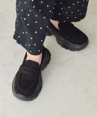 【ブリジット バーキン/Bridget Birkin】の【Round About】ボリュームソールローファー 人気、トレンドファッション・服の通販 founy(ファニー) ファッション Fashion レディースファッション Fashion for Women クッション Cushion, Throw Pillow 軽量 Lightweight, Ultra Light シューズ Shoes, Footwear ドレス Dress, One-Piece ライニング Inner Lining, Inner Fabric, Lined ビジネス 仕事 通勤 Business / Work / Commuting thumbnail ブラックスウェード|ID: prp329100004842997 ipo3291000000036250454