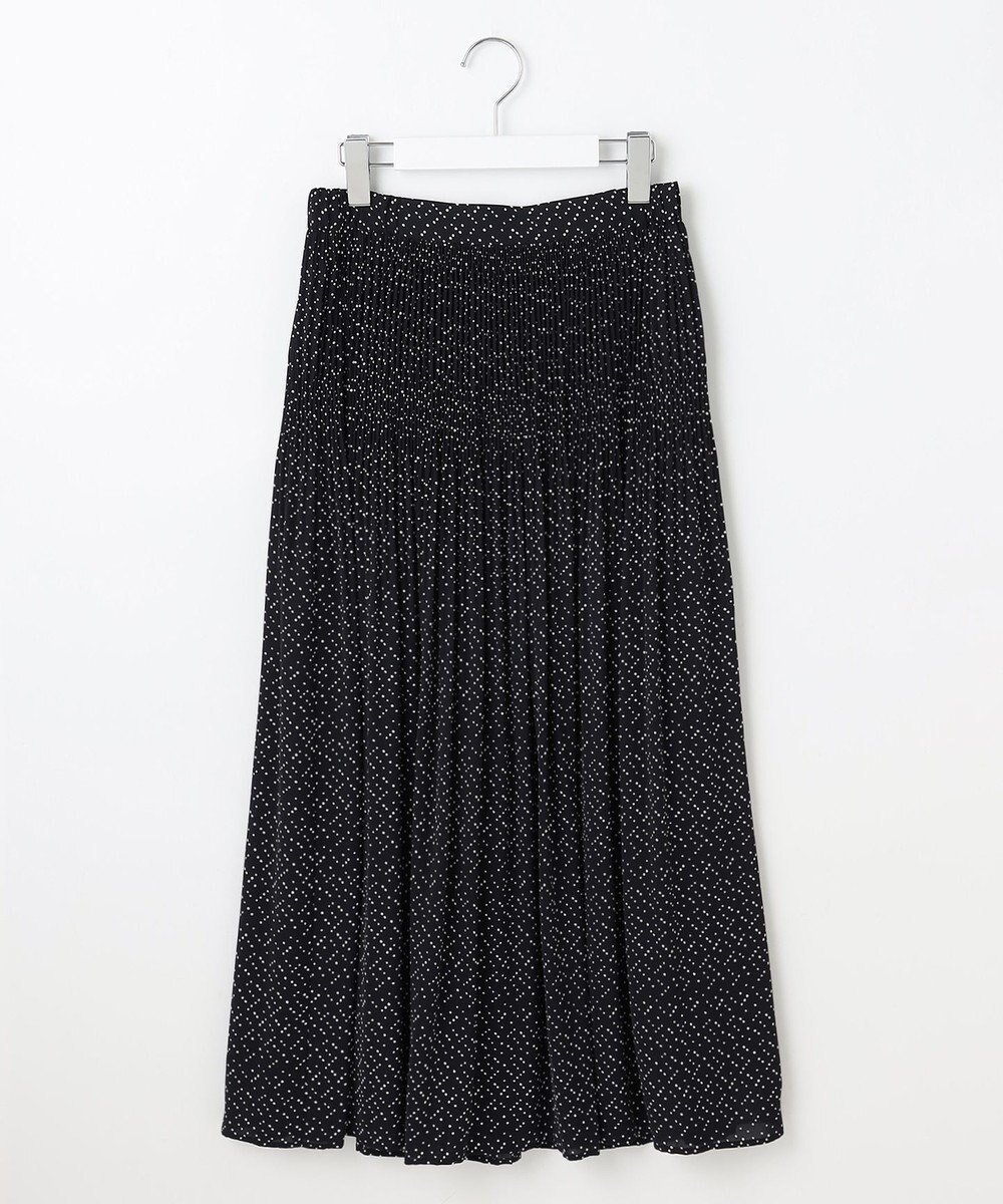 【自由区/JIYU-KU】の【デザインアップデート・ウエストゴム・セットアップ対応・セレモニー・通勤】ライトサテンプリーツ スカート インテリア・キッズ・メンズ・レディースファッション・服の通販 founy(ファニー) 　ファッション　Fashion　レディースファッション　Fashion for Women　セットアップ　Matching Sets　スカート・ミニ/ミディ/マキシ　Skirts / Mini, Midi & Maxi Skirts　スカート　Skirts　プリーツスカート / 上品フェミニンスタイル　Pleated Skirts　サテン　Satin, Glossy Fabric　ジャケット　Jacket, Outerwear　ストレッチ　Stretch, Stretchy Fabric　スーツ　Suit, Formalwear　セットアップ　Set-Up, Coordinated Outfit　ドット　Polka Dot, Dot Pattern　ドレープ　Drape, Draping Fabric　定番　Standard, Basic Item　人気　Popular, Best Seller　プリーツ　Pleats, Pleated　モチーフ　Motif, Design Theme　無地　Plain, Solid Color　A/W・秋冬　Autumn/Winter　S/S・春夏　SS, Spring/Summer, Warm Season　おすすめ　Recommended / Our Picks　夏　Summer　セレモニー　Ceremony　ビジネス 仕事 通勤　Business / Work / Commuting　ブラック×ベージュ|ID: prp329100004843009 ipo3291000000036113279